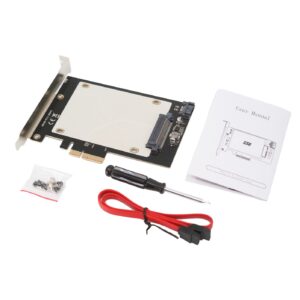 U2AIC U.2 to PCIe x4 NVMe SSD host adapter card with brackets